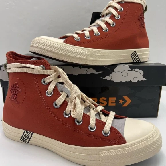 Converse Men’s A14838C NARUTO SHIPPUDEN 
CTAS HI
RITUAL RED/NATURAL IVORY Sneakr - Picture 10 of 16